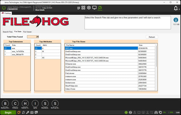 Filehog Storage Analyzer Plugin