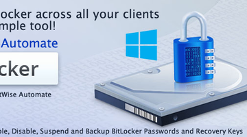 BitLocker for Automate plugin helps managed service providers (MSPs) easily incorporate BitLocker into their clients' security solution when using ConnectWise Automate.