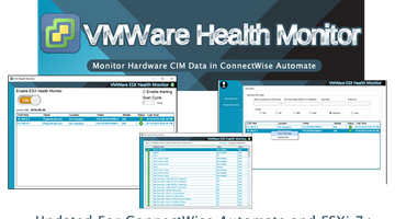 How do you monitor your clients' ESX hosts for any issues or potential problems inside ConnectWise Automate?