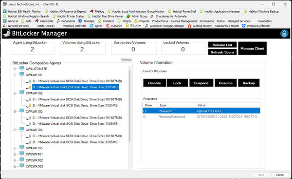 BitLocker For ConnectWise Automate (Monthly Subscription)