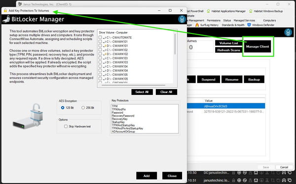 BitLocker For ConnectWise Automate (Monthly Subscription)