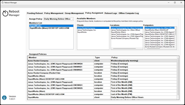 Reboot Manager for ConnectWise Automate
