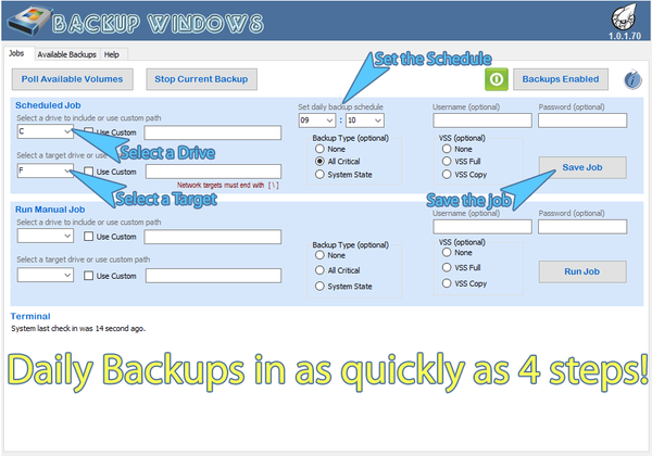 Backup Windows Agent License (per month)