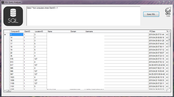 SQL Query Analyzer Dashboard