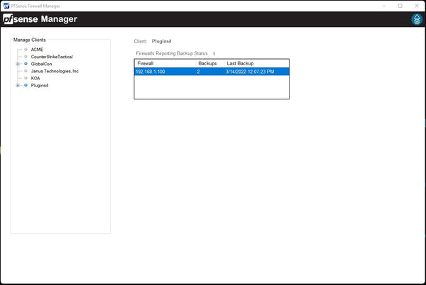 PFSense Manager