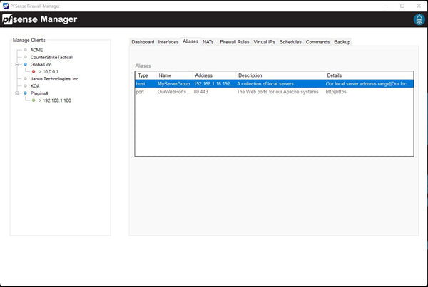 PFSense Manager