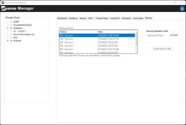 PFSense Manager