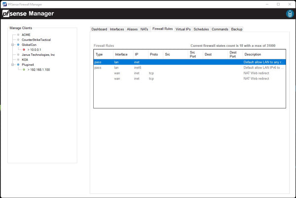 PFSense Manager