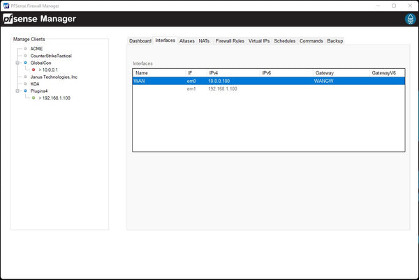 PFSense Manager