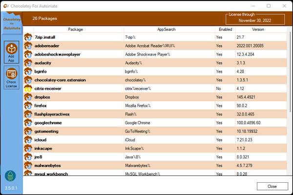 Chocolatey Tool for Automate