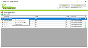 Habitat Linux Update Manager Dashboard