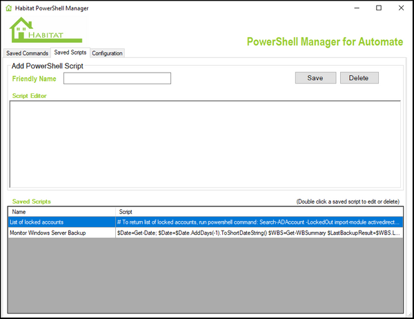 Habitat Powershell Manager for Automate