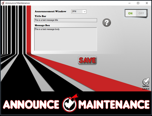 Announce Maintenance Window