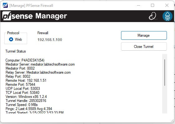 PFSense Manager