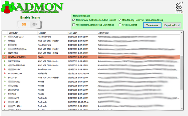 Admon Local Admin Group Monitor