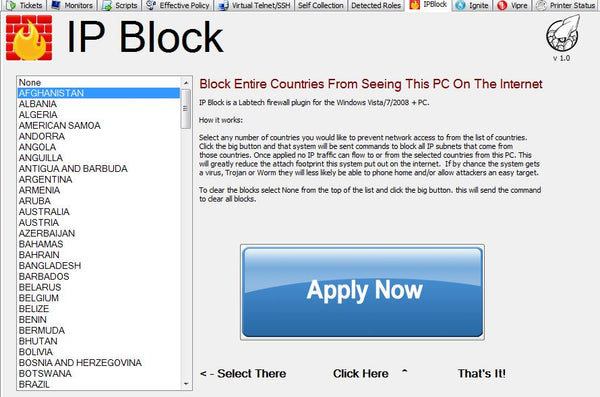 IP Block Dashboard