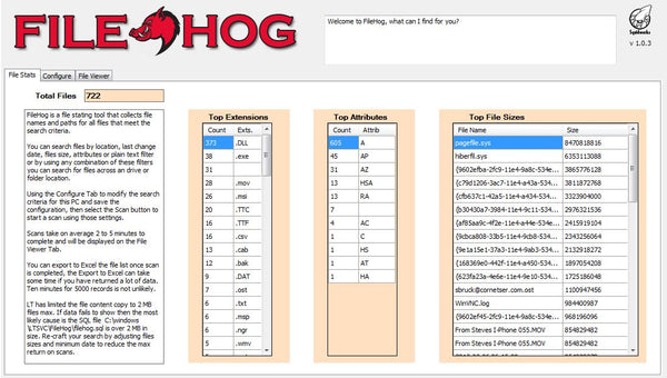 Filehog Storage Analyzer Plugin