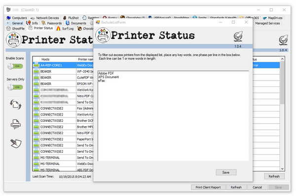 Printer Status