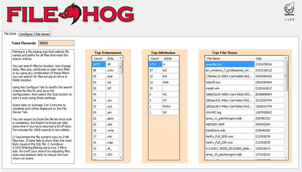 Filehog Storage Analyzer Plugin